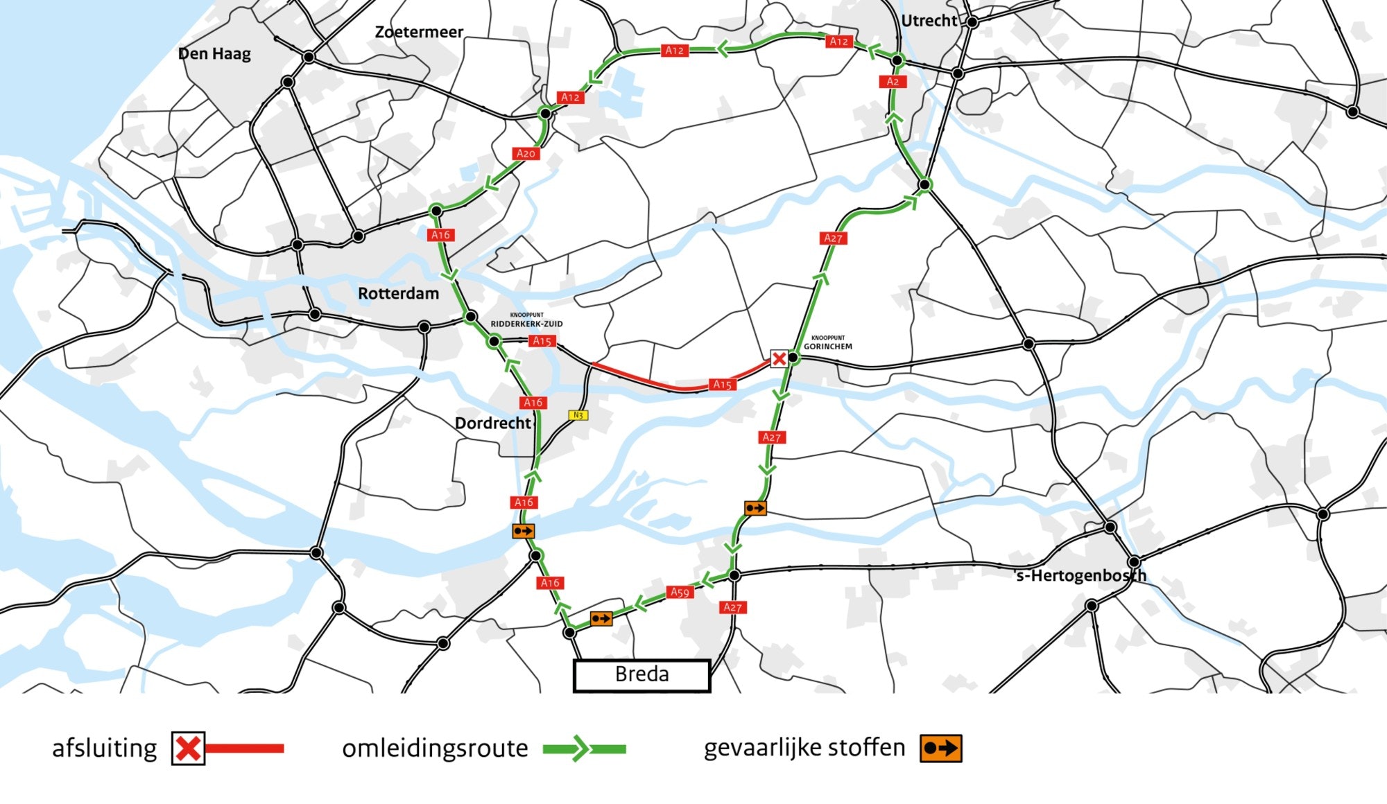 omleidingskaart-a15-gorinchem-rotterdam