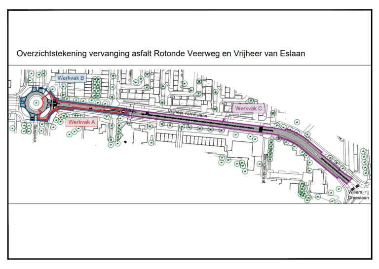 Werkzaamheden Vrijheer van Eslaan