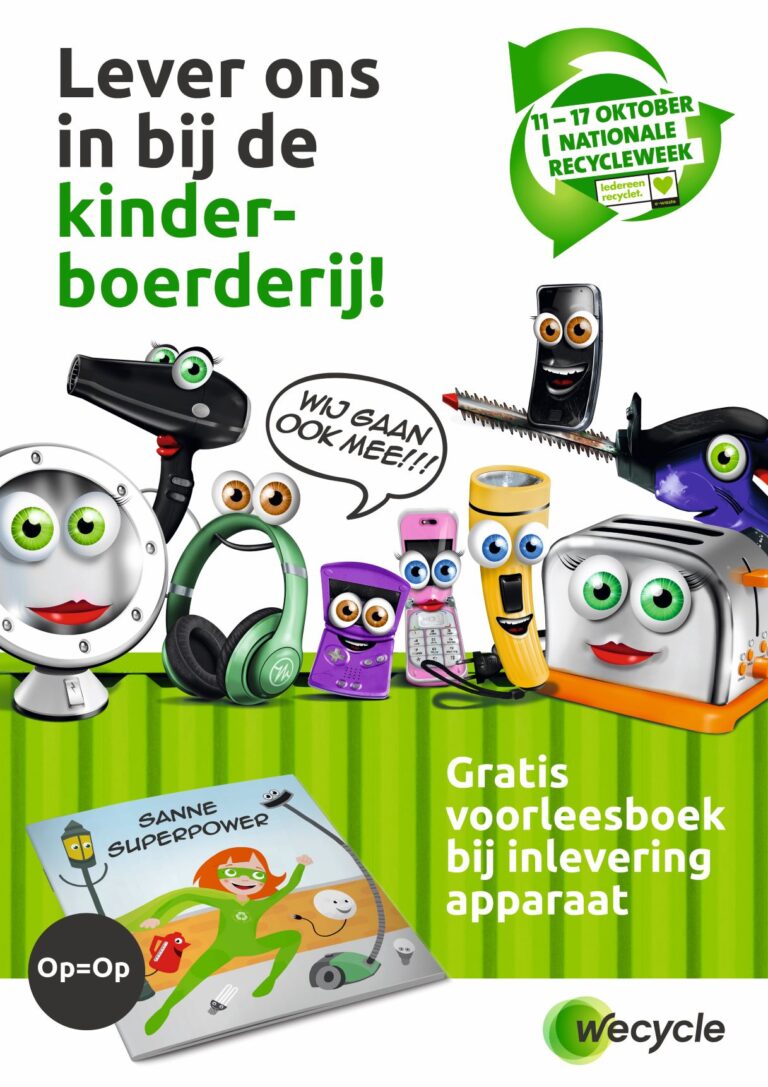 Gratis voorleesboekje Wecycle bij Kinderboerderij