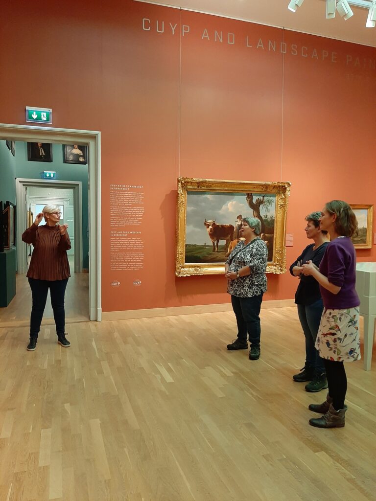 Rondleiding in gebarentaal door Cuyp-tentoonstelling