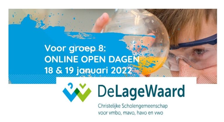 Lage Waard organiseert online open Dagen