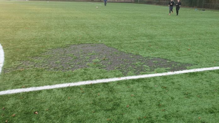kunstgras in brand
