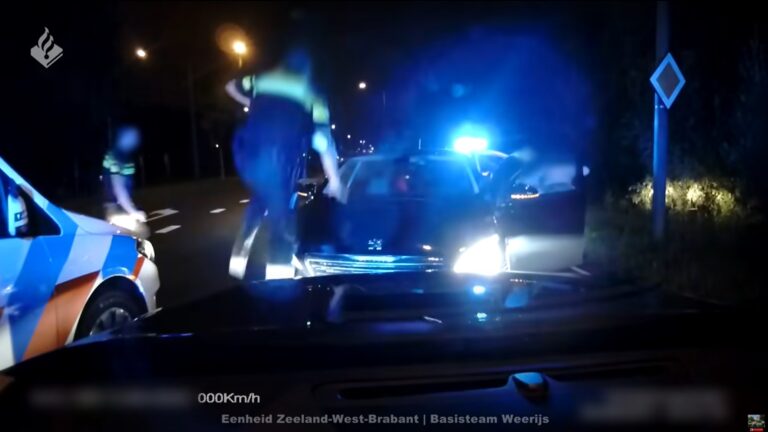 Spectaculaire beelden: achtervolging over A16