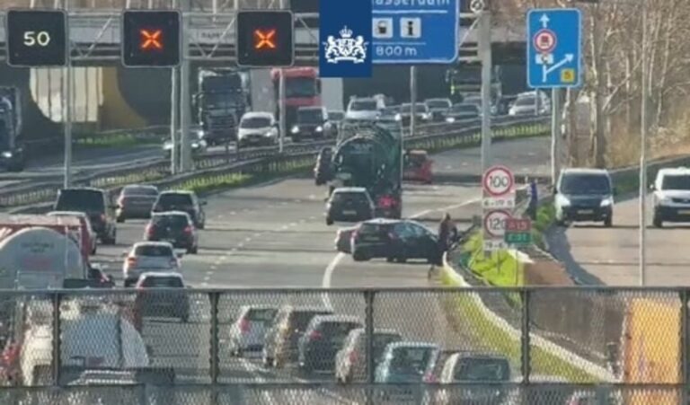 Ongeval op A15 bij Papendrecht