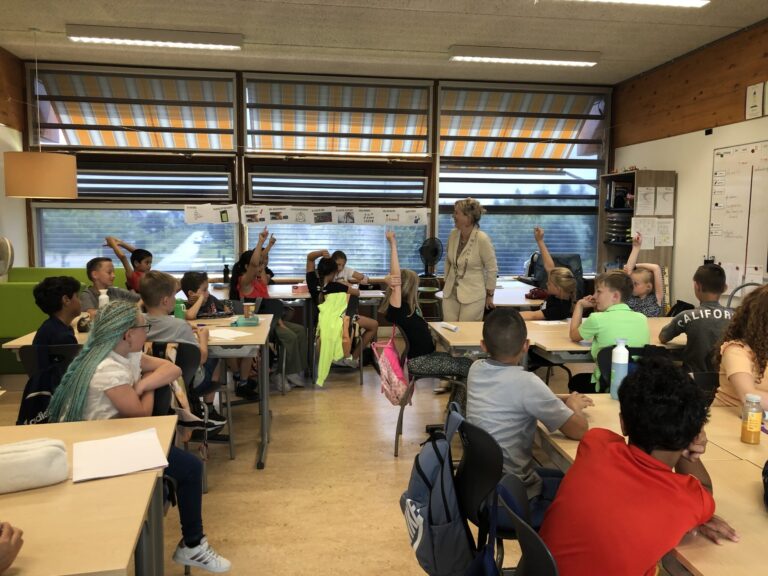 Burgemeester bezoekt groep 5 van ’t Kofschip