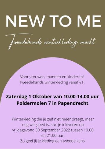 flyer New To Me kledingmarkt 2