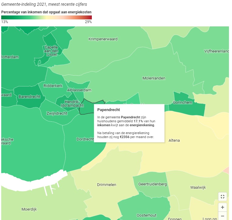 Deze Zuid-Hollandse gemeente heeft de hoogste energiequote