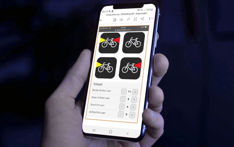 VVN start eerste Nationale Fietslichtteldag