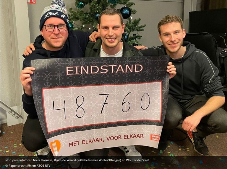 Radiomarathon Papendrecht FM en ATOS RTV levert 49 duizend artikelen op