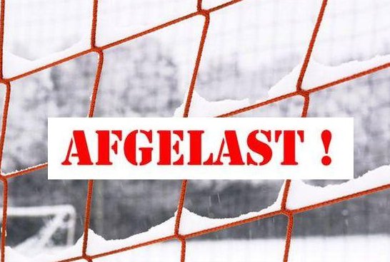 voetbal afgelast