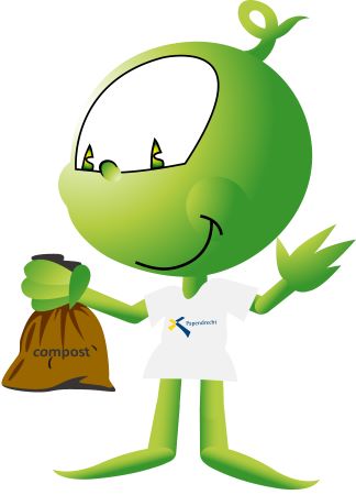Ertje met compostzakje-324x450