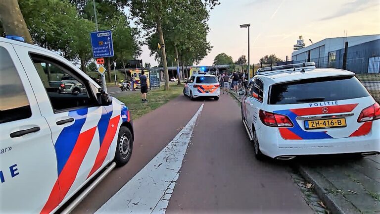 Eenzijdig ongeval op Dordtse Merwedestraat