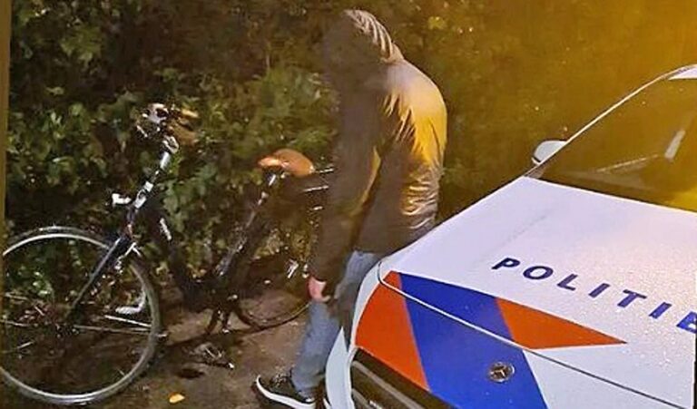 Dronken fietser gewond bij val