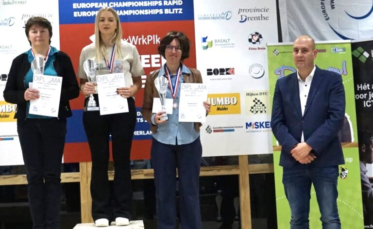 Marijke Koers wordt 3e bij sneldammen blitz
