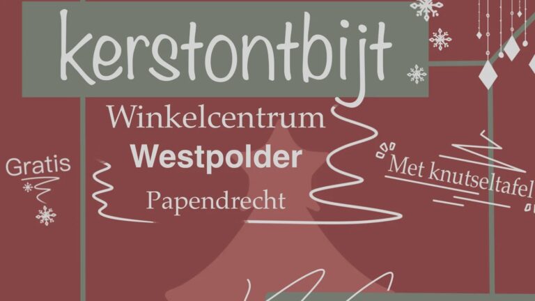 Kerstontbijt bij winkelcentrum Westpolder