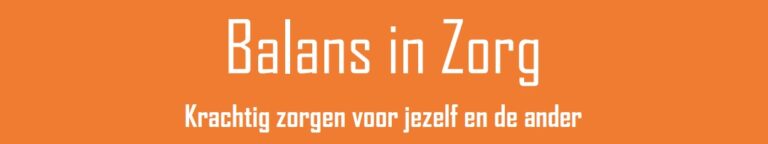 Nieuwe cursus ‘Balans in zorg’ voor mantelzorgers