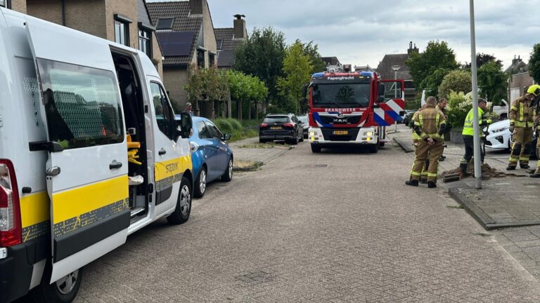 Gaslek aan de Hazelaarhof