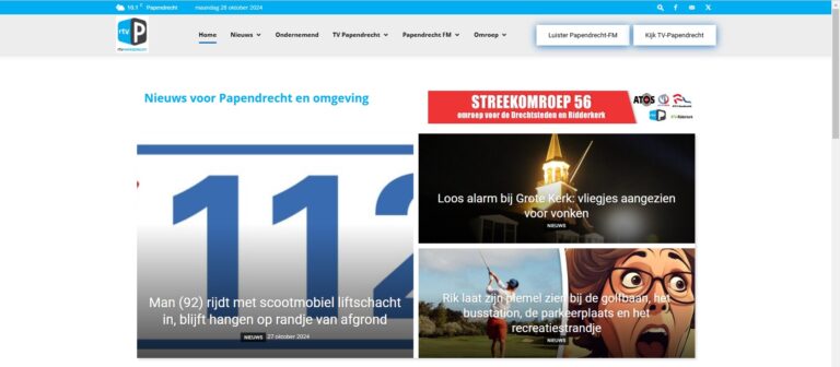 Website RTV Papendrecht was onbereikbaar