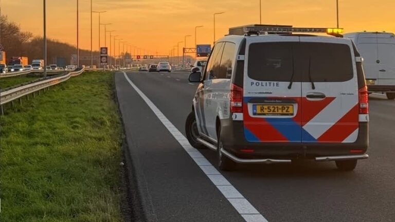 Aanhouding na ongeluk op A16, bestuurder onder invloed van drugs