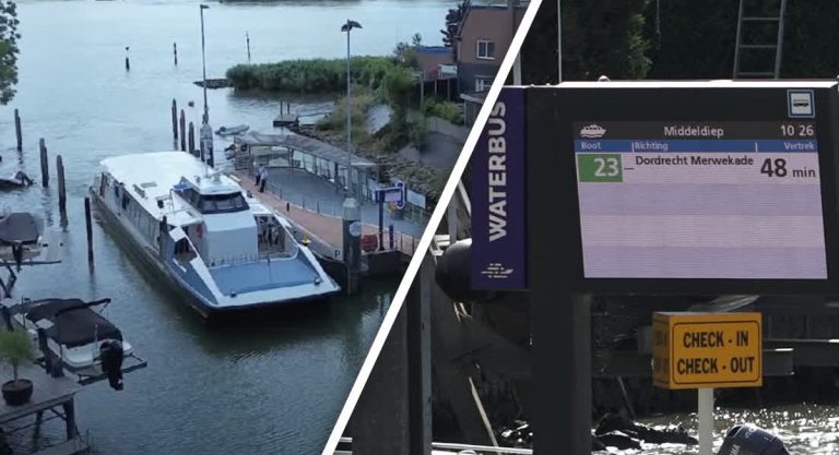 Teleurstelling in Sliedrecht over dreigend einde Waterbus (Video)