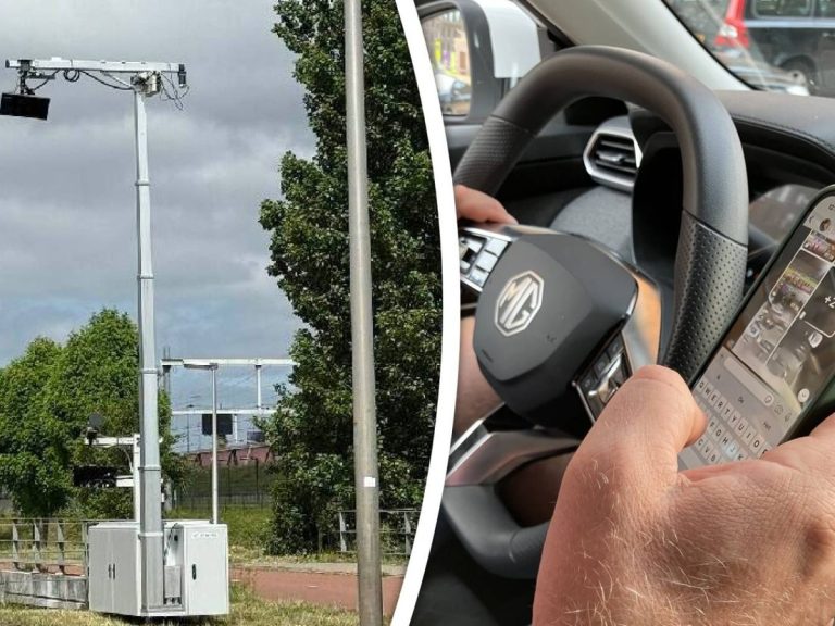 Rijden met smartphone in je hand? Dan word je vanaf nu in Rotterdam geflitst