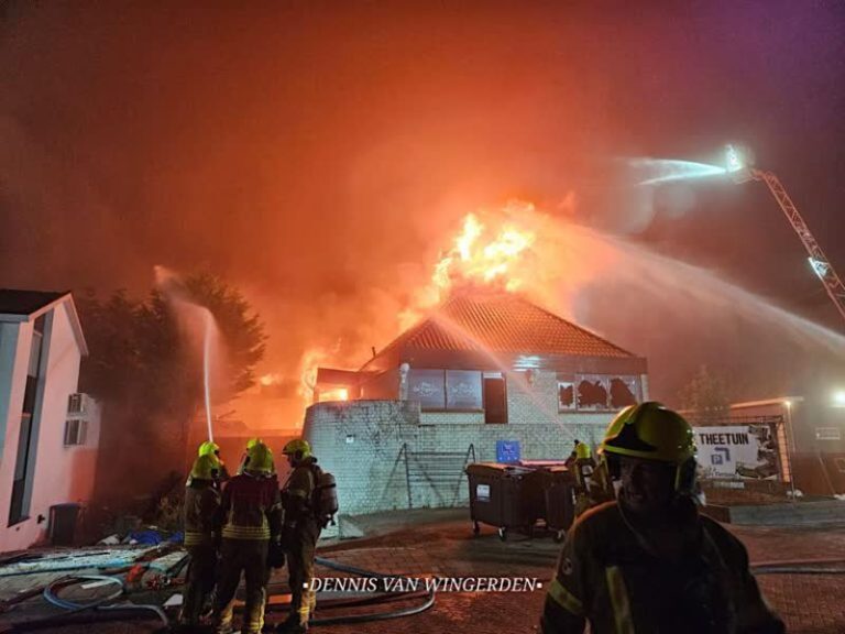 Restaurant in Rijsoord grotendeels uitgebrand, vuur mogelijk aangestoken