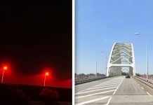 De nieuwe verlichting op brug over de Noord wordt vleermuisvriendelijk