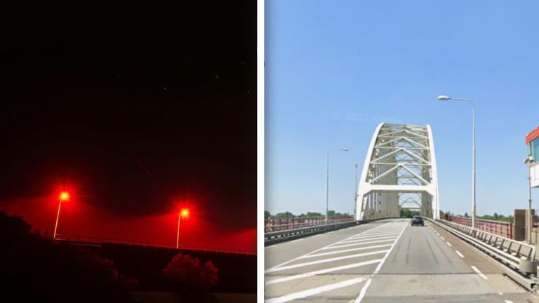 De nieuwe verlichting op brug over de Noord wordt vleermuisvriendelijk