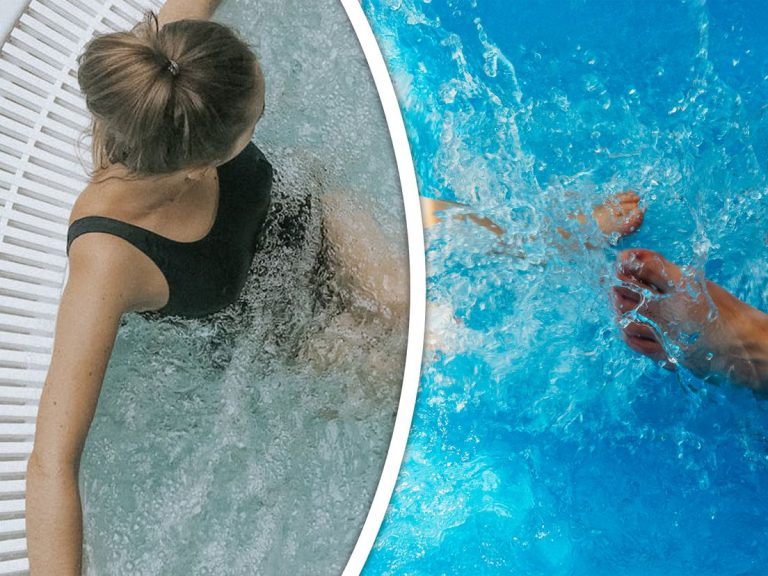 Tienermeisjes vluchten de jacuzzi uit als Theo (52) begint te friemelen