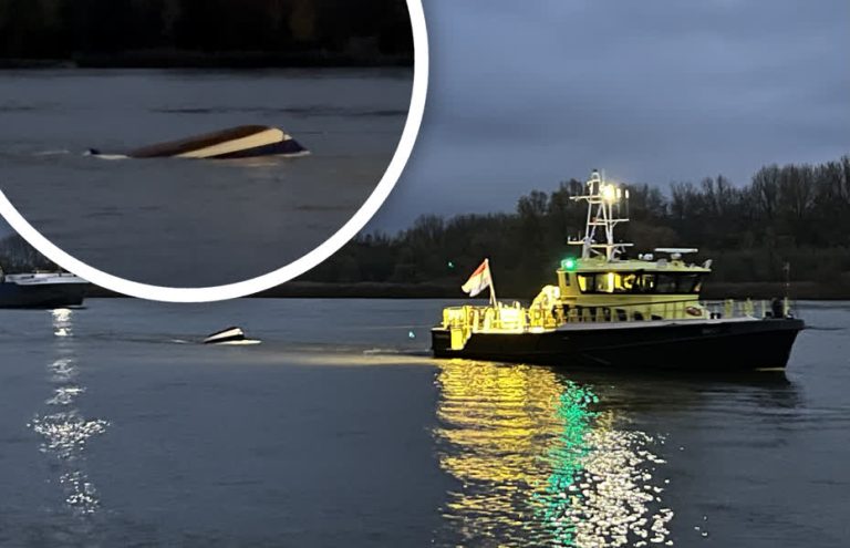 Persoon uit Beneden-Merwede gered na omslaan bootje