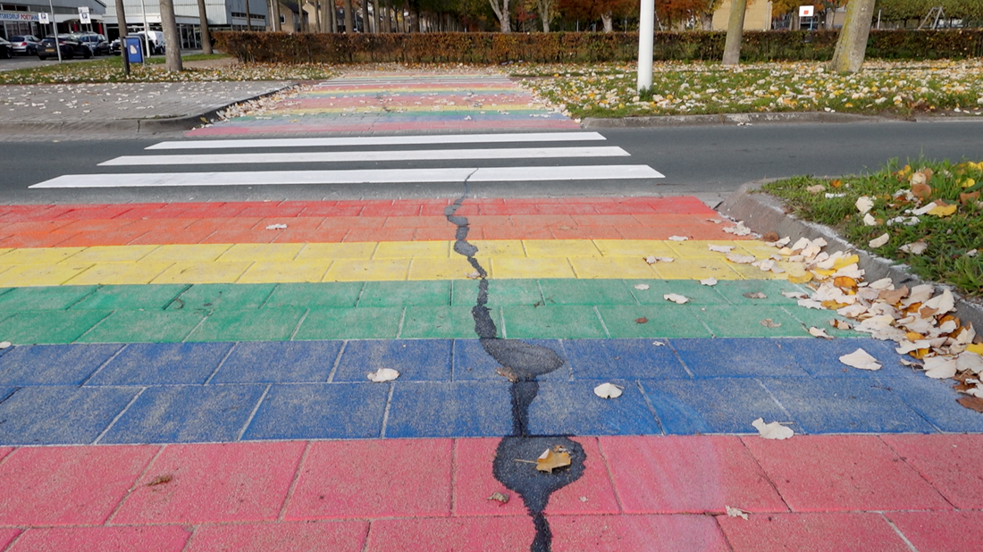 Regenboogpad opnieuw besmeurd (Update)