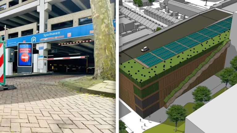 Plannen voor de nieuwe Spuihavengarage in Dordrecht