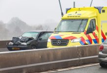 N3 dicht na ongeluk op Merwedebrug