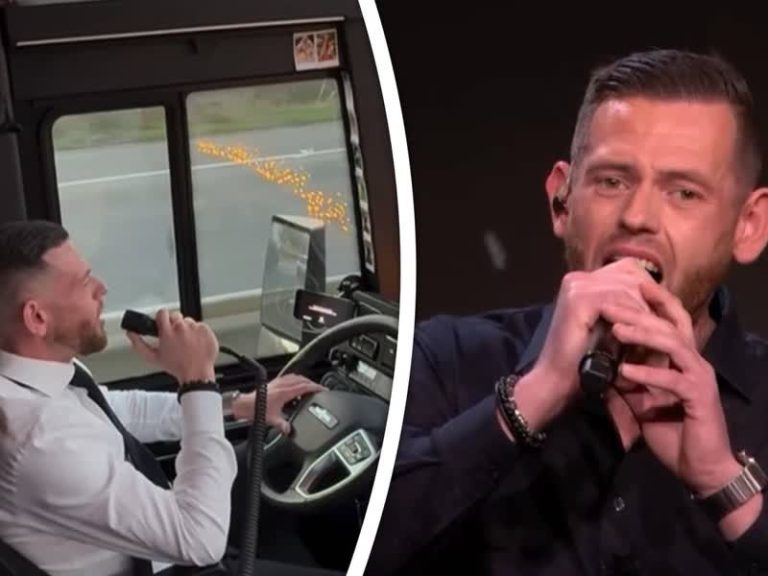 Zingende buschauffeur Rick raakt duizenden met cover van Unchained Melody