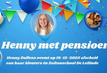 Juf Henny Dullens gaat met pensioen