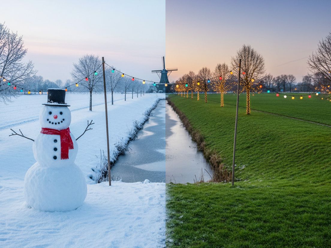Het wordt flink kouder met kerst, maar wit wordt het niet