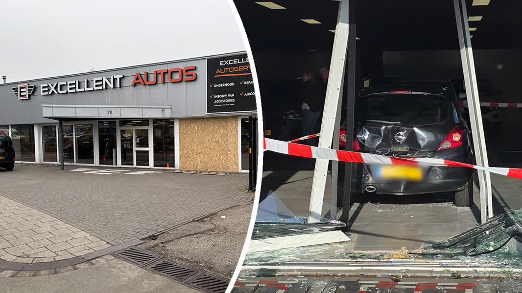 Showroomeigenaar geschrokken na binnenrijden auto: ‘Hopelijk was dit de eerste en laatste keer