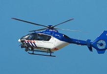 Politiehelikopter observeert inbraak