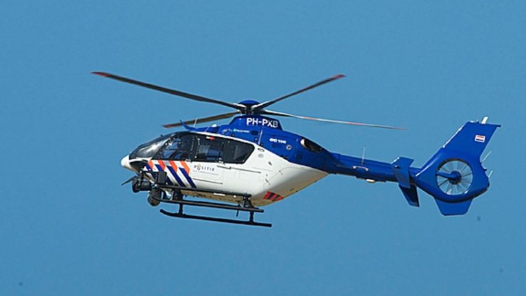 Politiehelikopter observeert inbraak