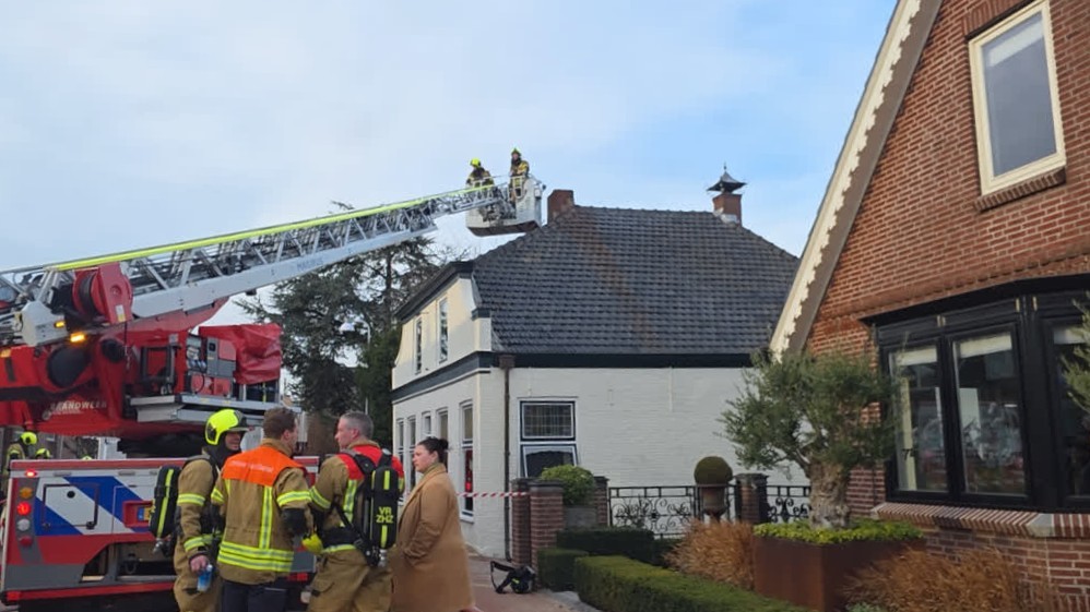 Schoorsteenbrand aan Westeind
