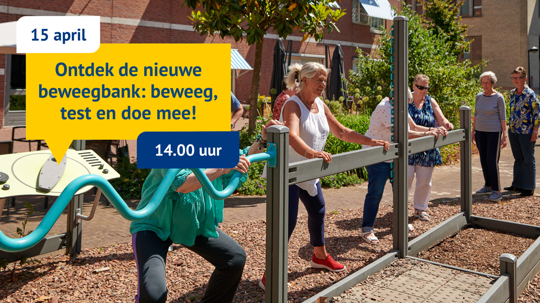 Beweegtuin krijgt nieuwe beweegbank