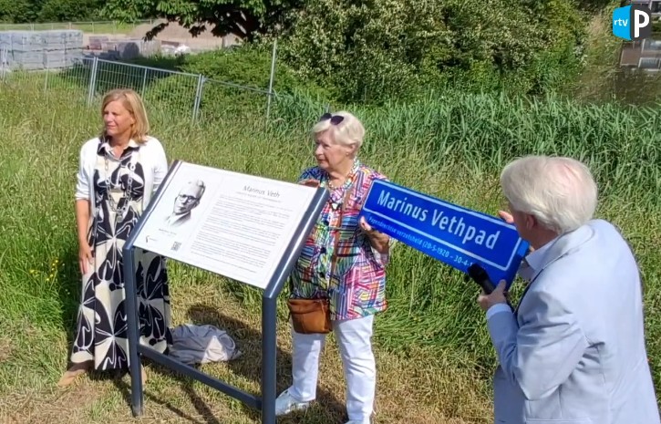 Marinus Vethpad officieel onthuld