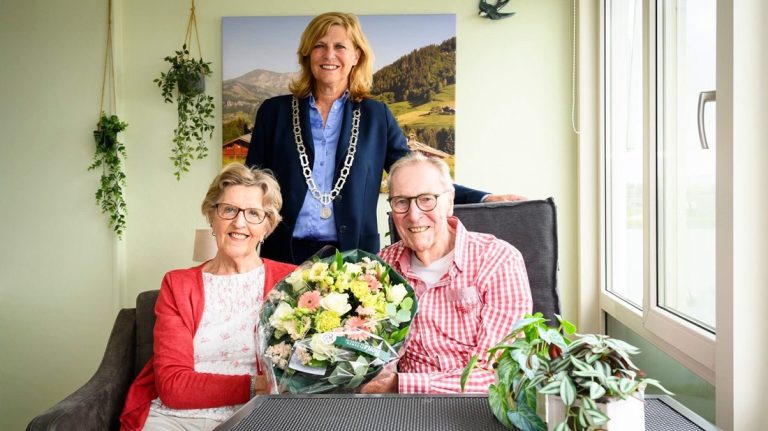 60-jarig huwelijk echtpaar Zandkuil