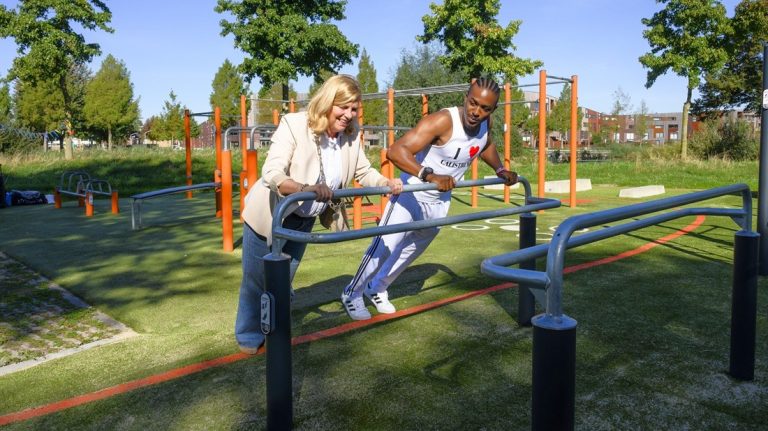 Calisthenicspark Vijverpark compleet na uitbreiding