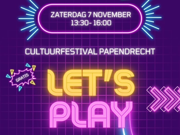 Gratis Cultuurfestival Let’s Play in Bibliotheek Papendrecht