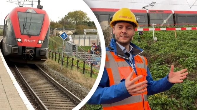 Na maanden van spoorproblemen wordt dit talud aangepakt: ‘Trein niet stilgelegd’ (Video)